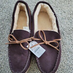 New Men's Brown Suede J.Crew Factory Slippers size 11    Hoilday 2021
